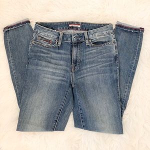 Tommy Hilfiger Distressed High Rise Skinny Jeans